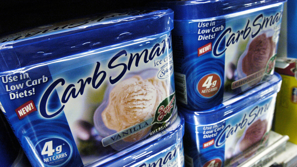 Breyers' carb smart vanilla ice cream in store