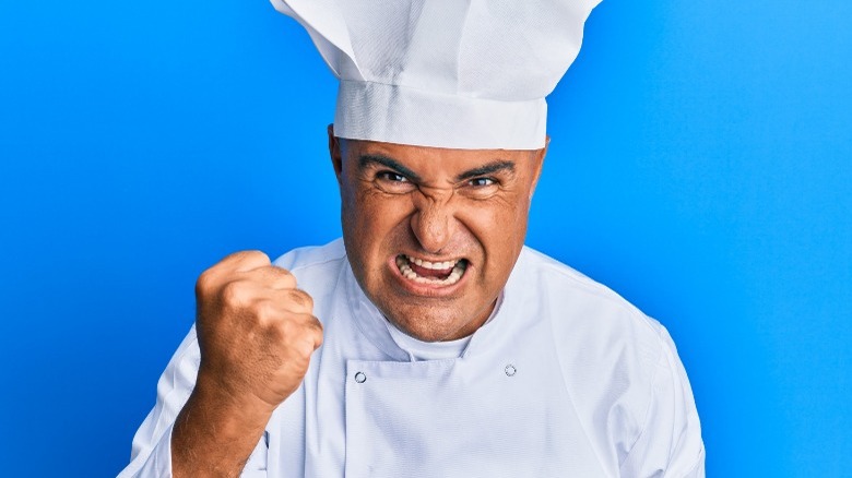 Angry chef