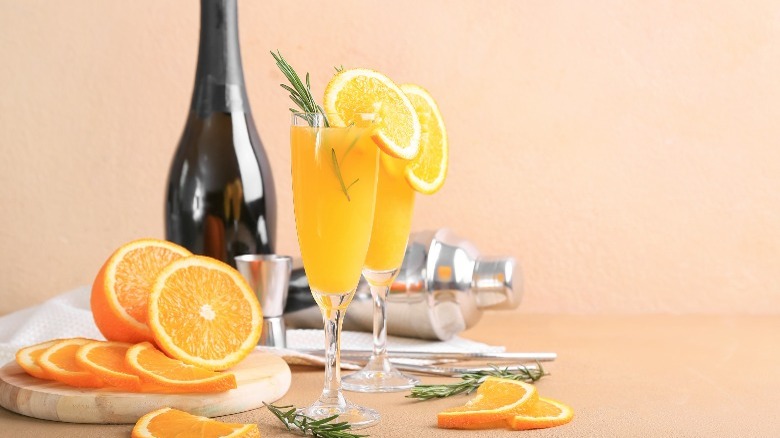 The makings of mimosas