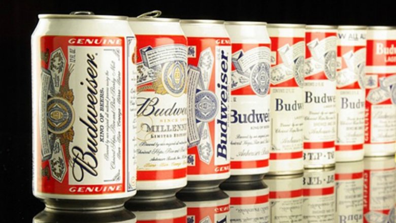 Budweiser cans