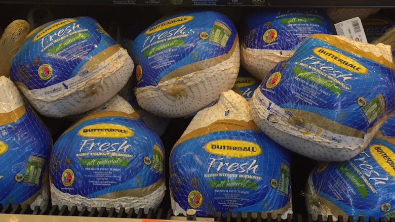 fresh Butterball turkeys