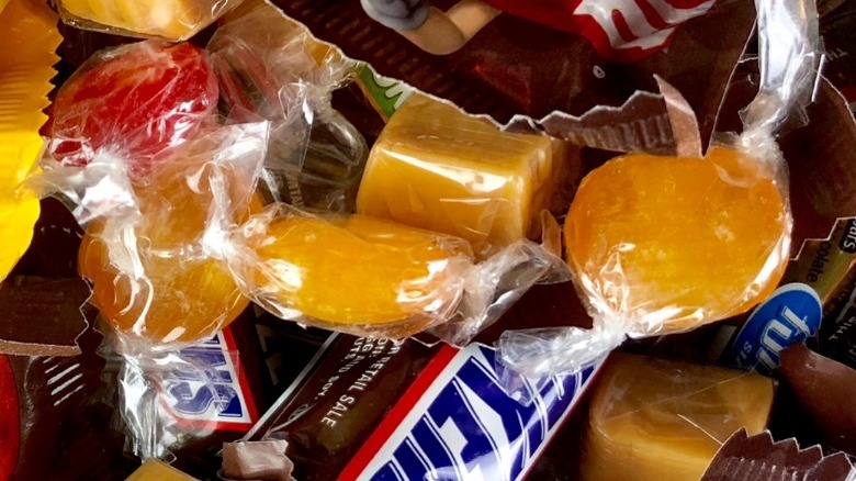 Butterscotch and other mixed candy