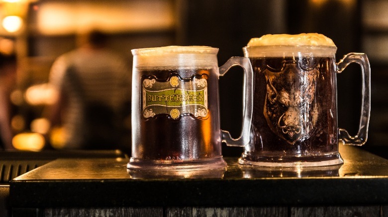 Mugs of butterbeer