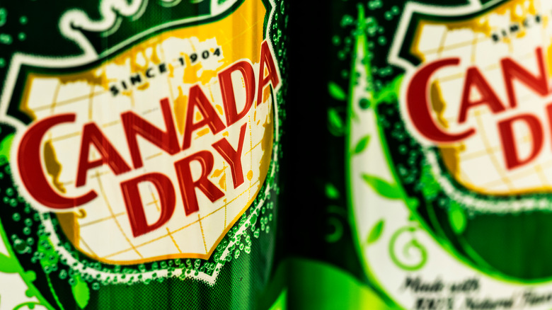 Canada Dry ginger ale cans