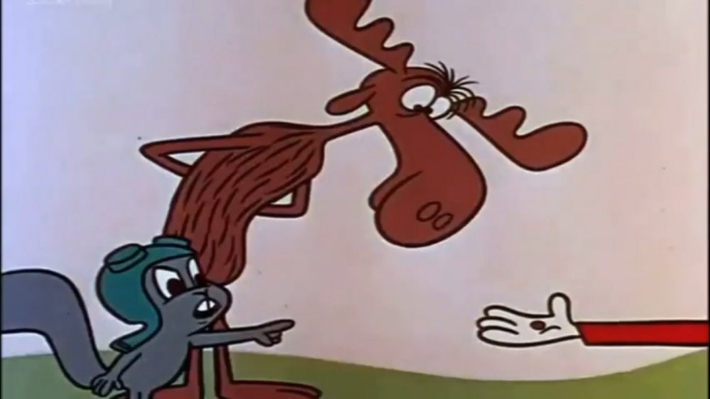 rocky and bullwinkle cartoon from Cap'n Crunch