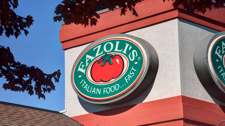 Fazoli's sign on building 