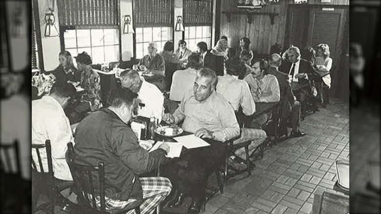 diners eating at a Mr. D's restaurant 