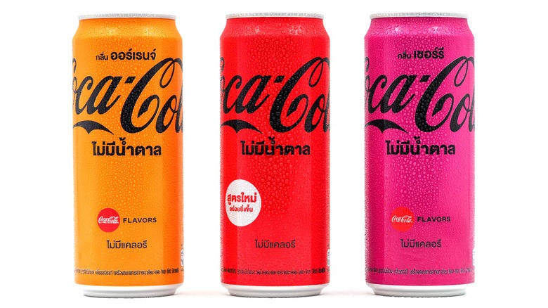 Cherry Coke flavors from Thailand