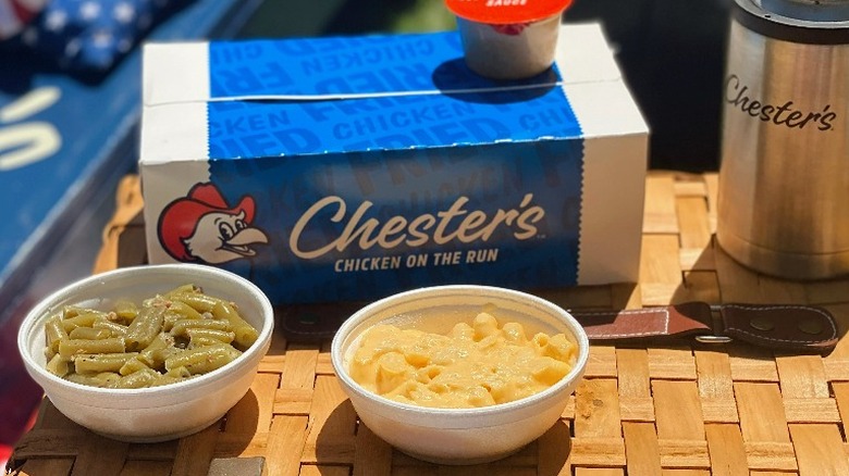 Chester's sides, including mac and cheese