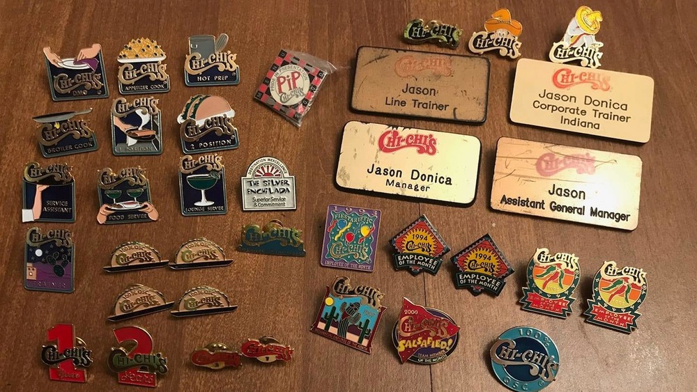 Chi-Chi's vintage employee pins