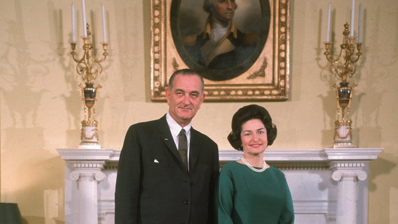 Lyndon B. Johnson and wife