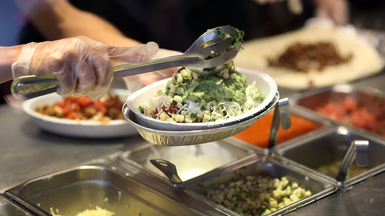 spooning chipotle food