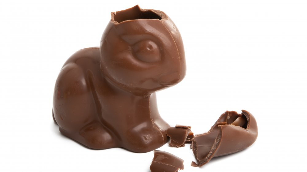 Chocolate easter bunny no ears