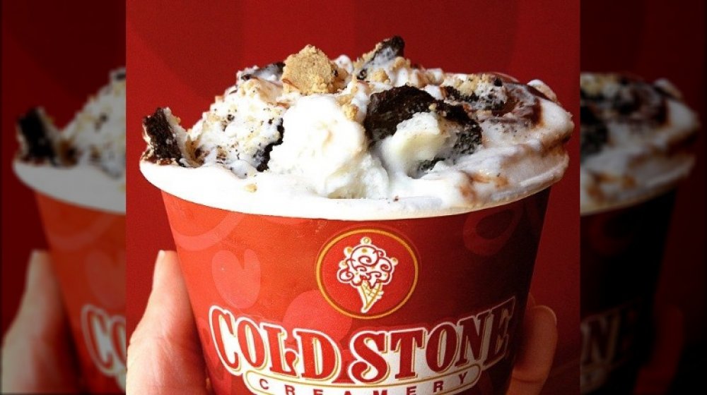 Cold Stone ice cream cup