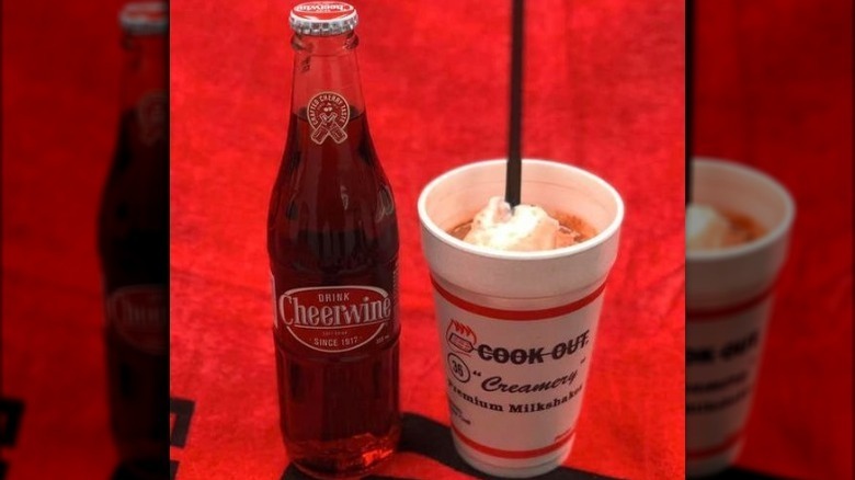 cheerwine at cook out restaurant