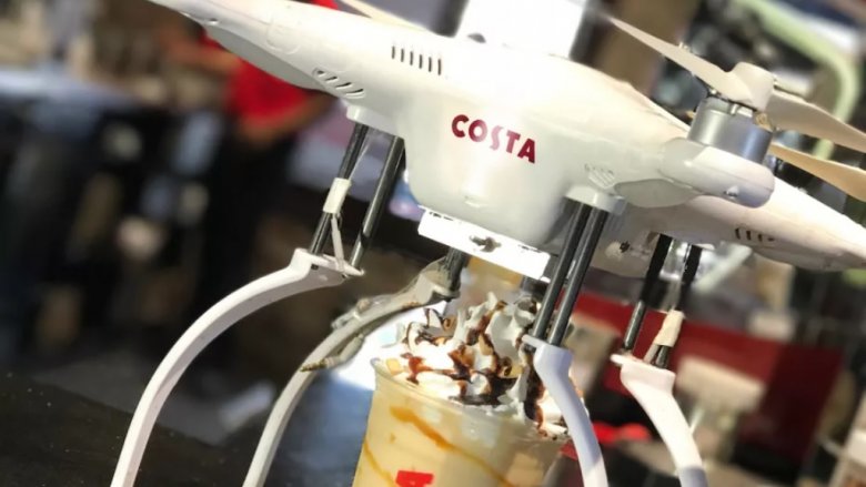 Costa coffee drone