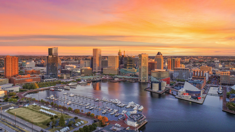 Baltimore, Maryland harbor view