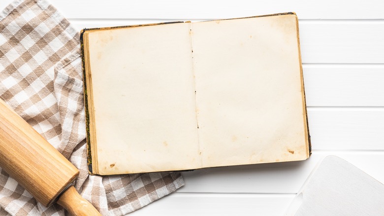 Old blank cookbook 