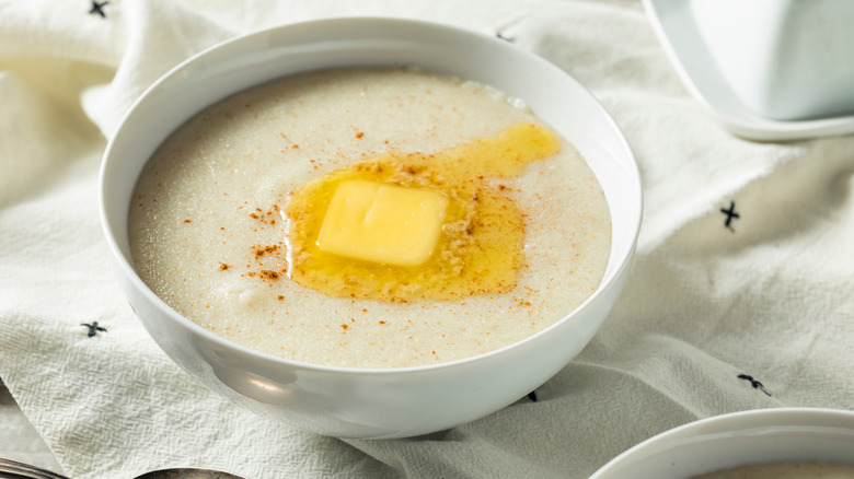 cream of wheat with melting butter