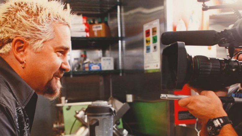 Guy Fieri on camera