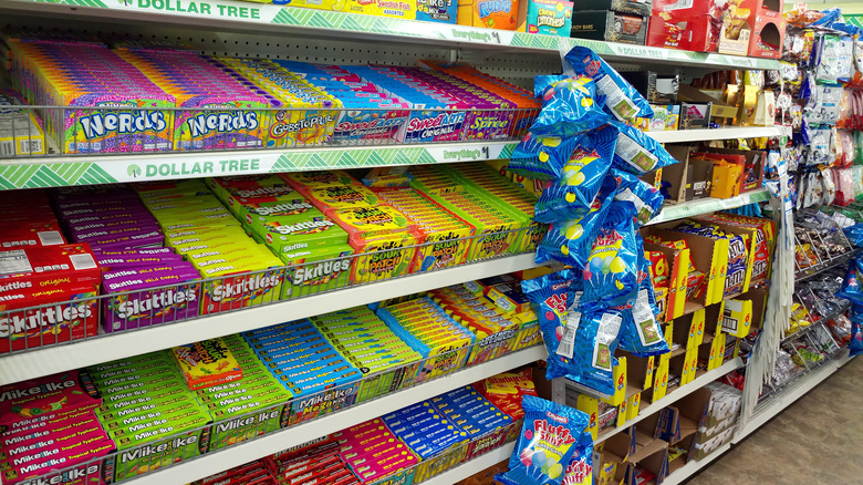 Dollar Tree candy aisle