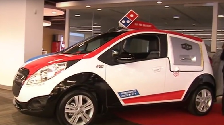 Domino's DXP car for pizza deliveries