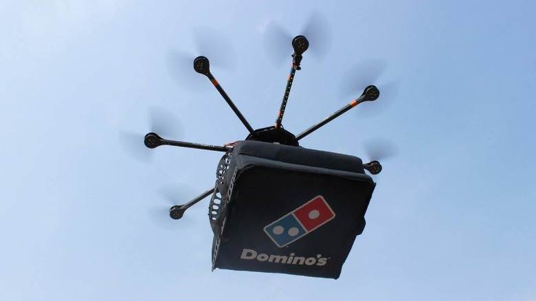 Domino's drone pizza delivery 