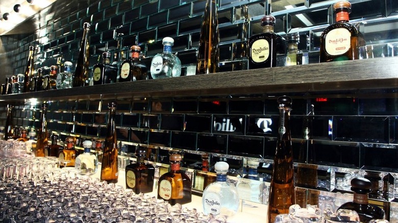 different kinds of Don Julio on shelf