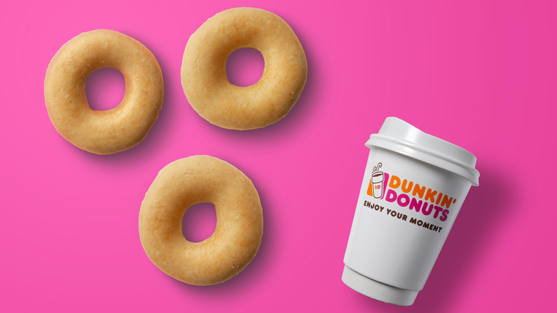 donuts and coffee cup