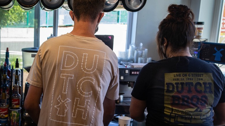 Dutch Bros broistas serving customers