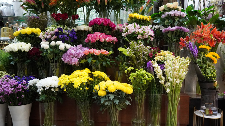 Flower shop display