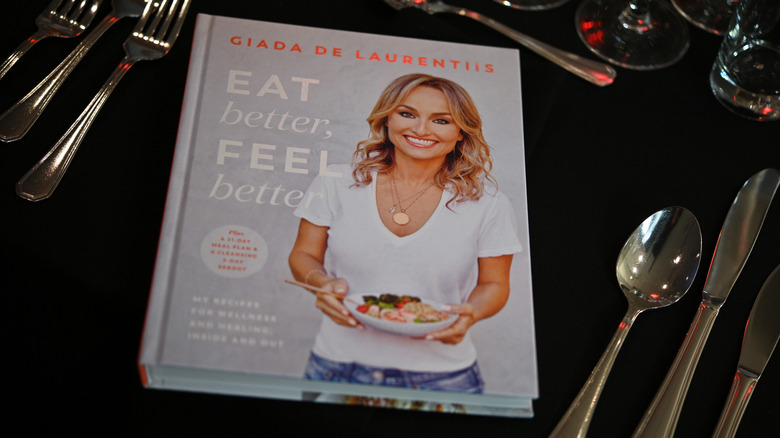 Giada's cookbook about eating healthy 