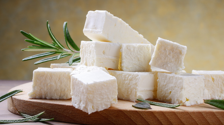 Feta cheese with rosemary