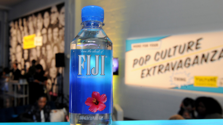 fiji water bottle vulture event