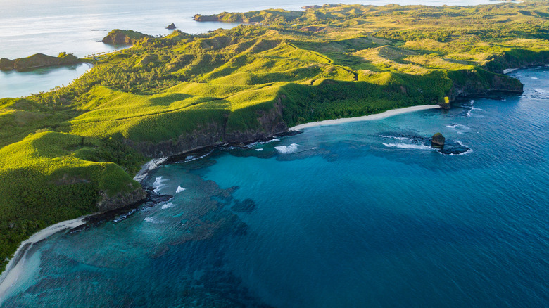 republic of fiji island landscape