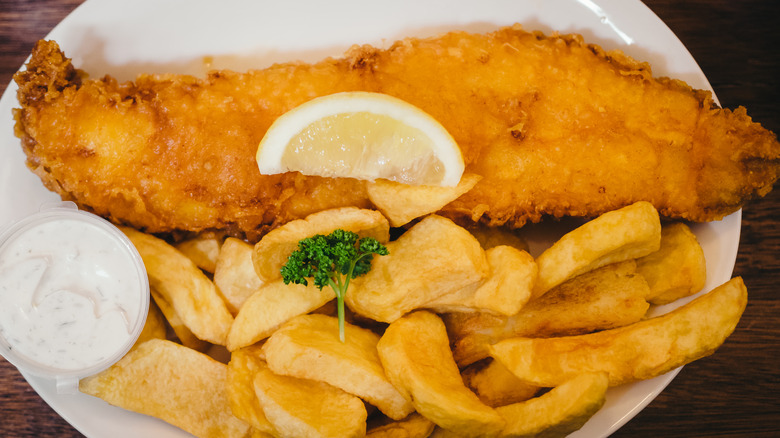 fish and chips at Rock and Sole Plaice