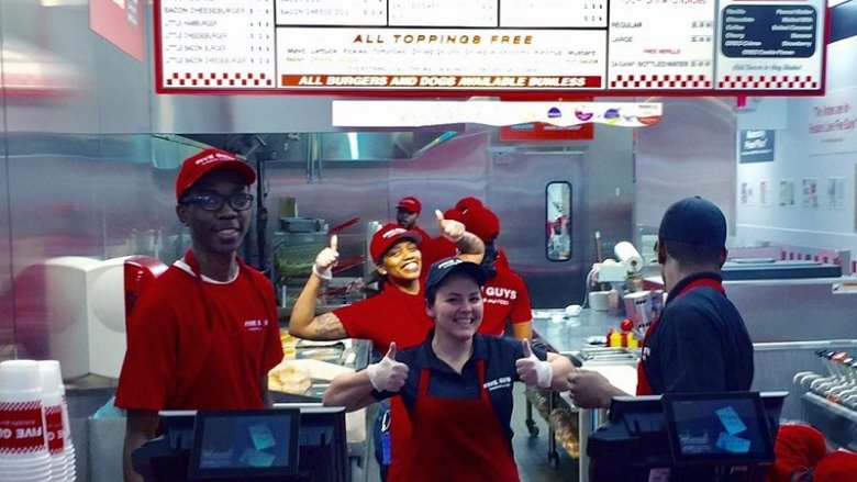 five guys staff