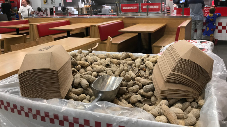 Five Guys peanut station