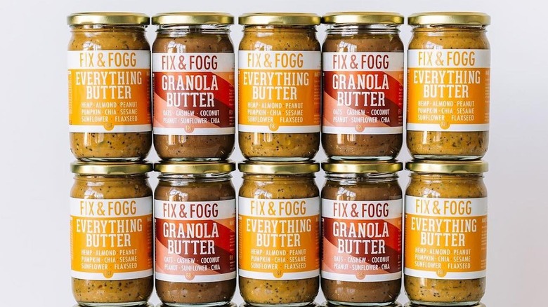 jars of Fix & Fogg nut butter 