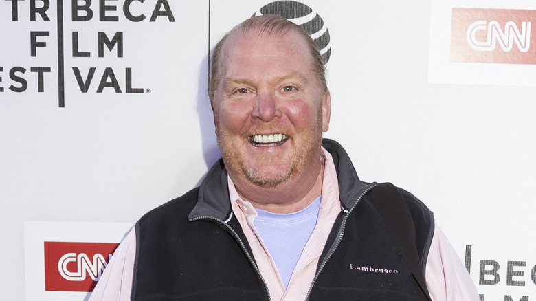 Mario Batali in a vest