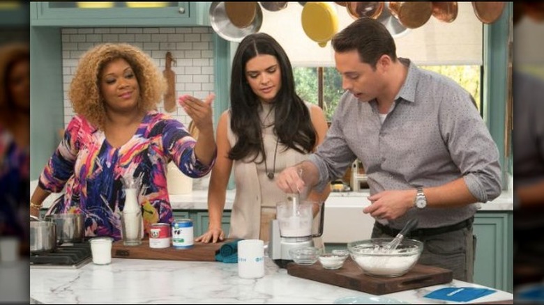 Sunny Anderson, Katie Lee, and Jeff Mauro