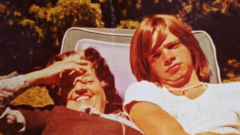 young Francis Mallmann and his grandmother