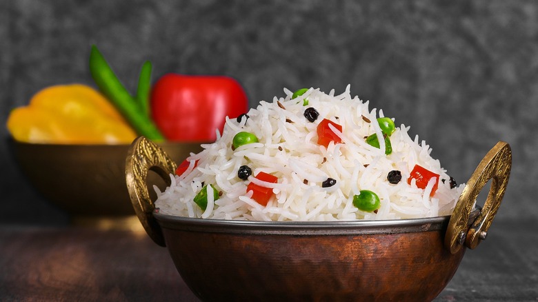 Basmati rice in bowl