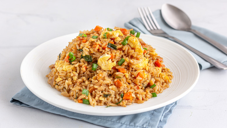 Fried rice in plate