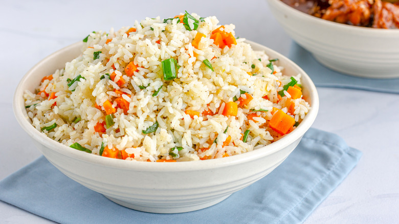 Fried rice with vegetables