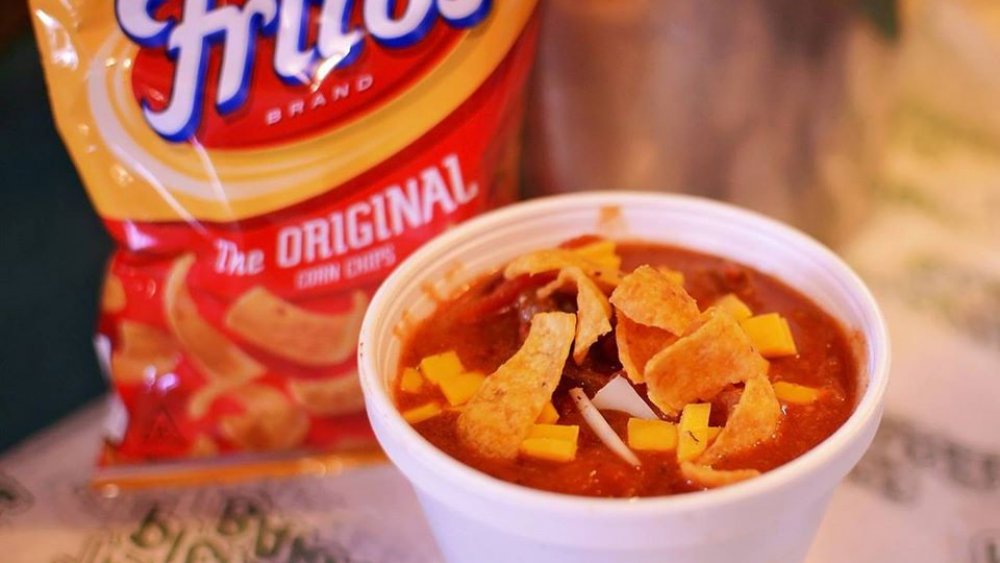 Fritos on chili 