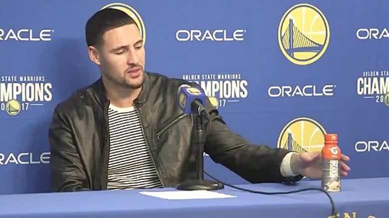 Klay Thompson and gatorade