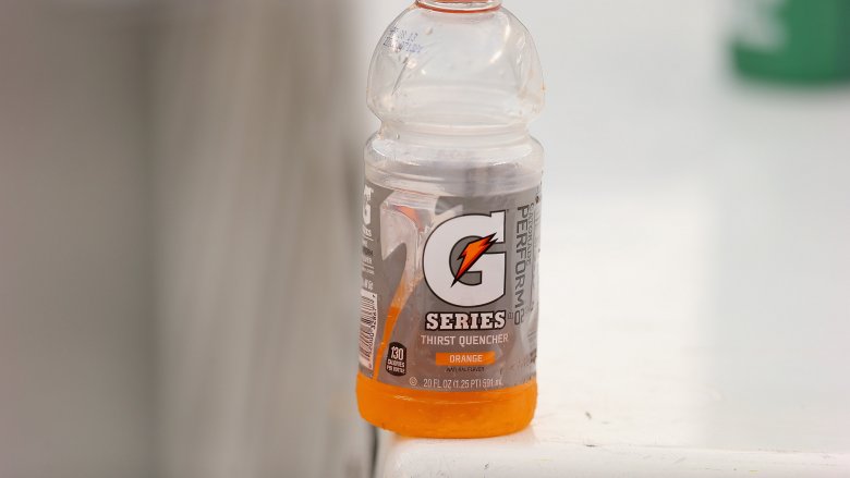 half full gatorade bottle