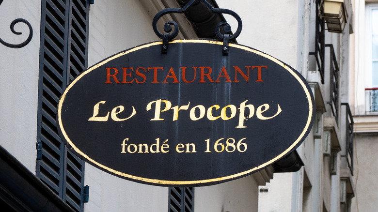 Le Procope cafe in France