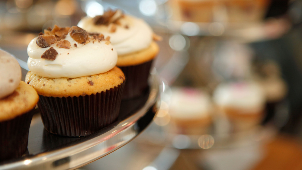 Georgetown Cupcakes on silver tray